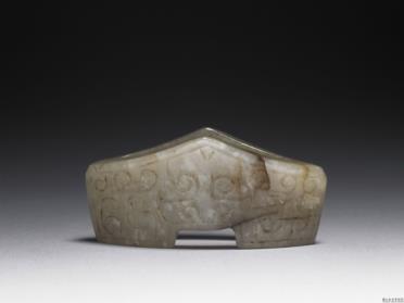 图片[2]-Jade sword guard, Yuan dynasty (1271-1368)-China Archive